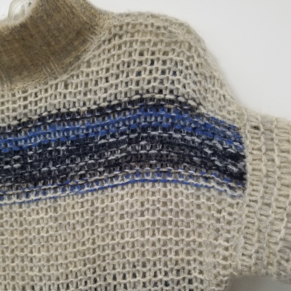 Bcbgmaxazria Cerulean Mock Neck Slouchy Sweater Mohair Wool Tunic Size Small - Picture 6 of 12